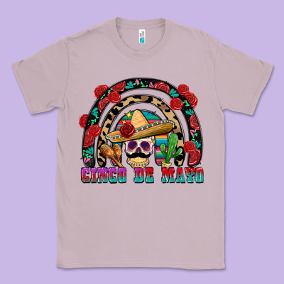 Cinco De Mayo Rainbow Classic Tee Designed By Fadigitalartstudio