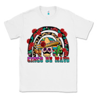 White Cinco de mayo rainbow Classic Tee - FaDigitalArtStudio