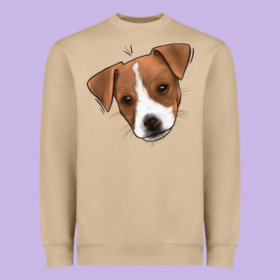 Jack Russel Heavyweight Sweatshirt Designed By Jasminsmagicworld