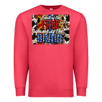 Cardinal land of the free  th of july brushstroke Premium Sweatshirt - Jasminsmagicworld