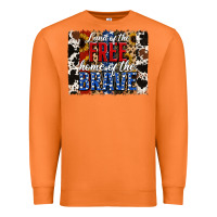 Carrot land of the free  th of july brushstroke Premium Sweatshirt - Jasminsmagicworld
