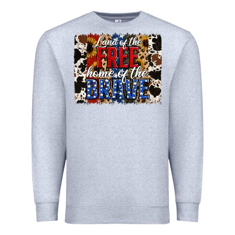 Land Of The Free  Th Of July Brushstroke Premium Sweatshirt by Jasminsmagicworld | Teevron