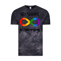 Cloud Black no Shame Stimming Vintage Tee - CowhideDigitalArt
