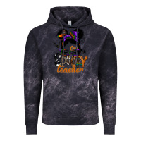 Cloud Black one spooky teacher Vintage Hoodie - SublimationCraftShop