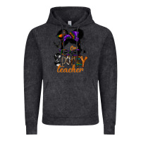 Vintage Black one spooky teacher Vintage Hoodie - SublimationCraftShop