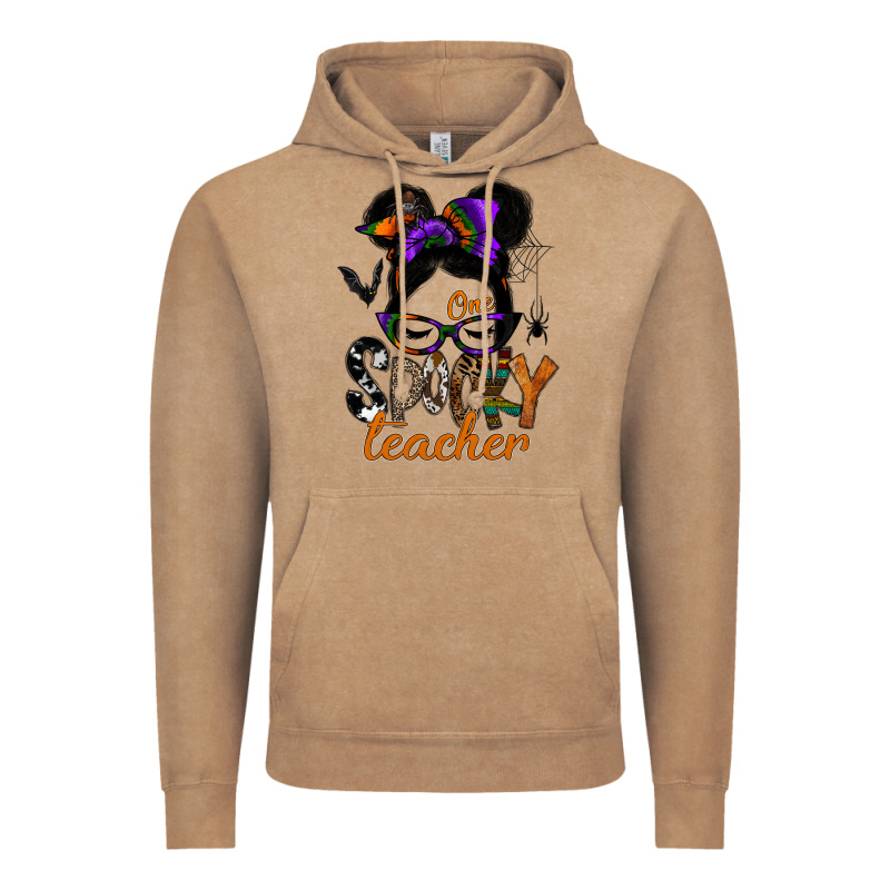 One Spooky Teacher Vintage Hoodie by SublimationCraftShop | Teevron