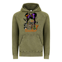 Vintage Olive one spooky teacher Vintage Hoodie - SublimationCraftShop