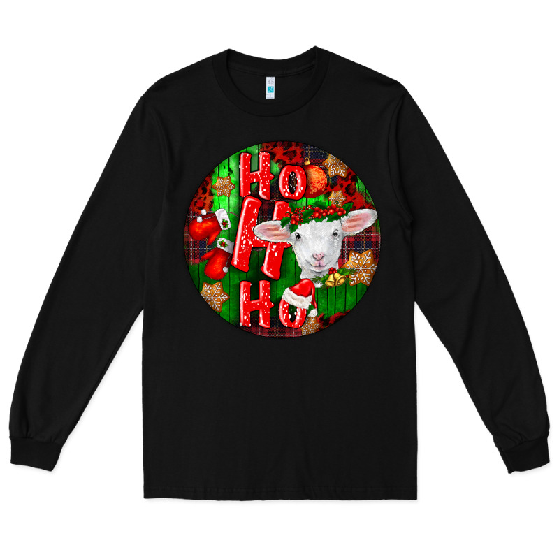 Ho Ho Ho Merino Wool Baby Sheep Long Sleeve Tee by LillyAllenDesigns | Teevron