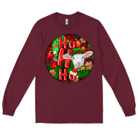 Burgundy ho ho ho merino wool baby sheep Long Sleeve Tee - LillyAllenDesigns