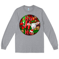 Heather Grey ho ho ho merino wool baby sheep Long Sleeve Tee - LillyAllenDesigns