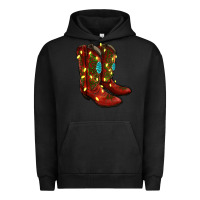 Pigment Black cowboy boots christmas Urban Hoodie - RanaPortraitStore