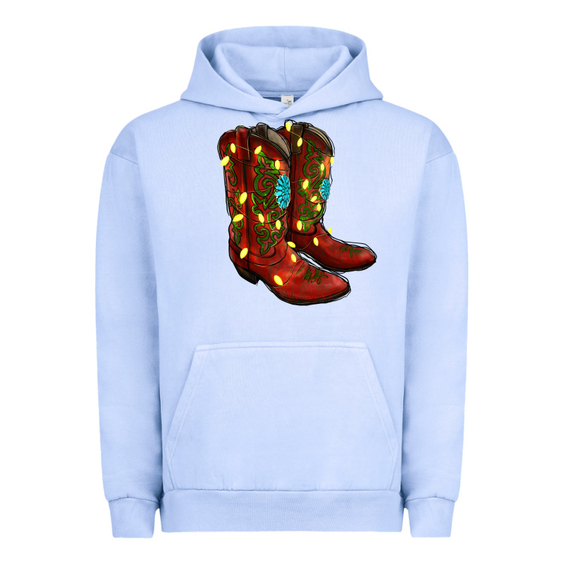 Cowboy Boots Christmas Urban Hoodie by RanaPortraitStore | Teevron