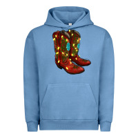 Pigment Pebble Blue cowboy boots christmas Urban Hoodie - RanaPortraitStore
