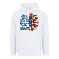 White Patriotic Sunflower Heavyweight Hoodie - Jasminsmagicworld