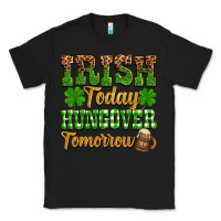 Black St. Patrick's Irish today hungover tomorrow Classic Tee - OliviaCreatesArt