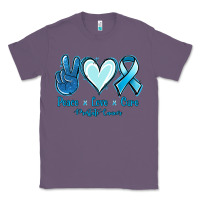 Lavender Peace Love Cure Prostate Cancer Classic Tee - Jasminsmagicworld