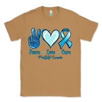 Toasted Coconut Peace Love Cure Prostate Cancer Classic Tee - Jasminsmagicworld