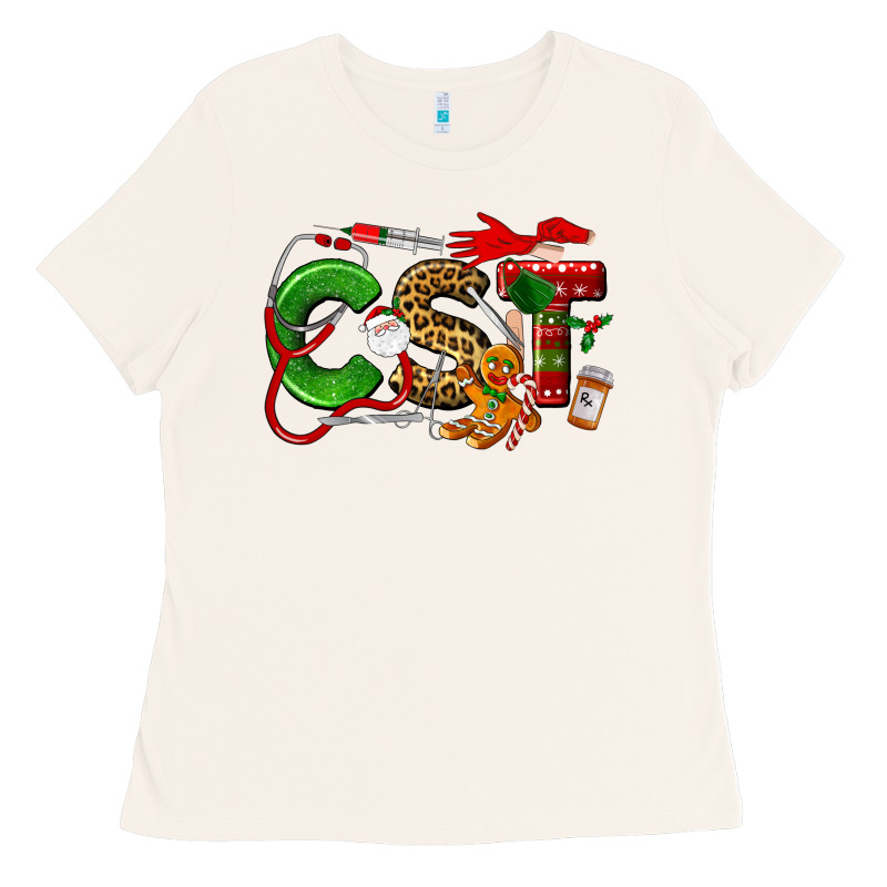Christmas Cetified Surgical Technologist Ladies Tee by LillyAllenDesigns | Teevron