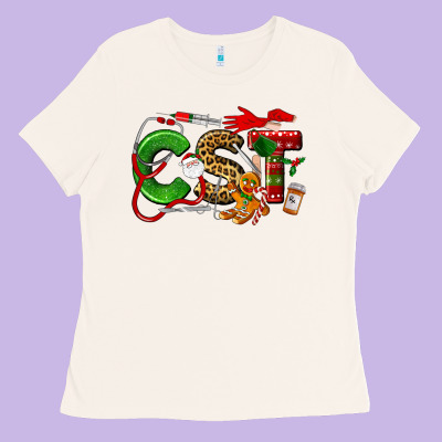 Christmas Cetified Surgical Technologist Ladies Tee Designed By Lillyallendesigns