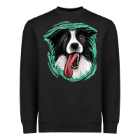 Black border collie Heavyweight Sweatshirt - Jasminsmagicworld