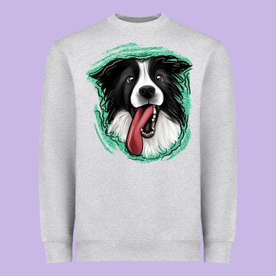 Border Collie Heavyweight Sweatshirt Designed By Jasminsmagicworld