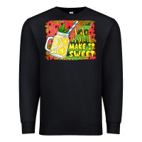 Black life is short make it sweet Premium Sweatshirt - Jasminsmagicworld