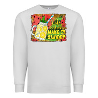 Dove Grey life is short make it sweet Premium Sweatshirt - Jasminsmagicworld