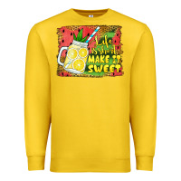 Lemon life is short make it sweet Premium Sweatshirt - Jasminsmagicworld