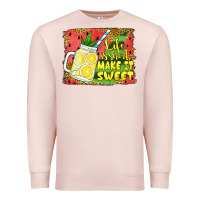 Pale Pink life is short make it sweet Premium Sweatshirt - Jasminsmagicworld