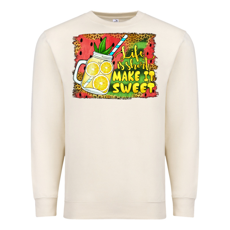 Life Is Short Make It Sweet Premium Sweatshirt by Jasminsmagicworld | Teevron
