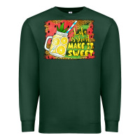 Sports Green life is short make it sweet Premium Sweatshirt - Jasminsmagicworld