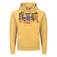 Vintage Mustard all american nurse Vintage Hoodie - Artiststas