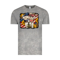 Cloud Rock Western 4th Of July Lama Background Vintage Tee - LillyAllenDesigns