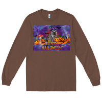 Chestnut Happy Halloween Raccoon Long Sleeve Tee - LillyAllenDesigns