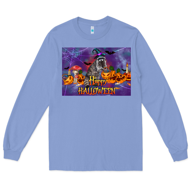 Happy Halloween Raccoon Long Sleeve Tee by LillyAllenDesigns | Teevron
