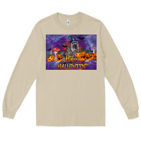 Mushroom Happy Halloween Raccoon Long Sleeve Tee - LillyAllenDesigns
