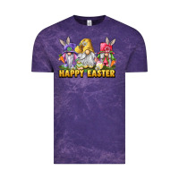 Cloud Purple happy easter gnomies Vintage Tee - chombo