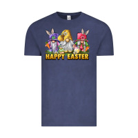 Vintage Denim happy easter gnomies Vintage Tee - chombo