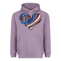 Lavender american flag heart Heavyweight Hoodie - Jasminsmagicworld