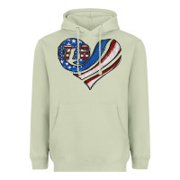 Matcha american flag heart Heavyweight Hoodie - Jasminsmagicworld