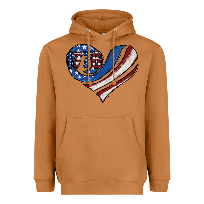 American Flag Heart Heavyweight Hoodie by Jasminsmagicworld | Teevron