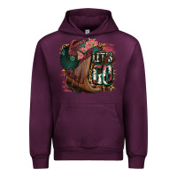 Mauve Wine Let's Go Urban Hoodie - Jasminsmagicworld