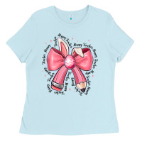 Easter Bunny Pencil Bow Ladies Tee | Teevron