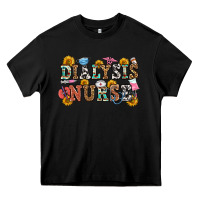 Black dialysis nurse Heavy Core Tee - OliviaCreatesArt