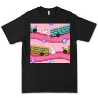 Black Easter School Bus Seamless Pattern Premium Tee - BundleAndBundleShop