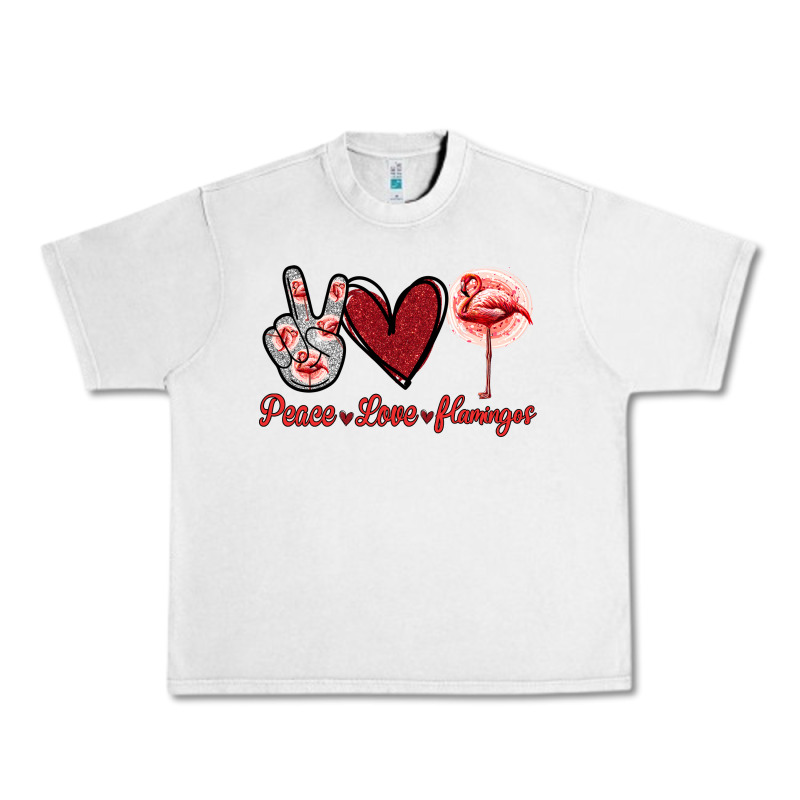 Peace Love Flamingo Urban Heavy Tee by Jasminsmagicworld | Teevron