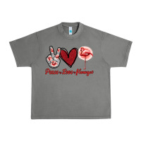 Tornado Peace Love Flamingo Urban Heavy Tee - Jasminsmagicworld