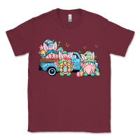 Burgundy Easter gnomes truck Classic Tee - OliviaCreatesArt