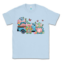 Dusty Blue Easter gnomes truck Classic Tee - OliviaCreatesArt