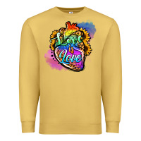 Antique Gold love is love pride Premium Sweatshirt - Jasminsmagicworld